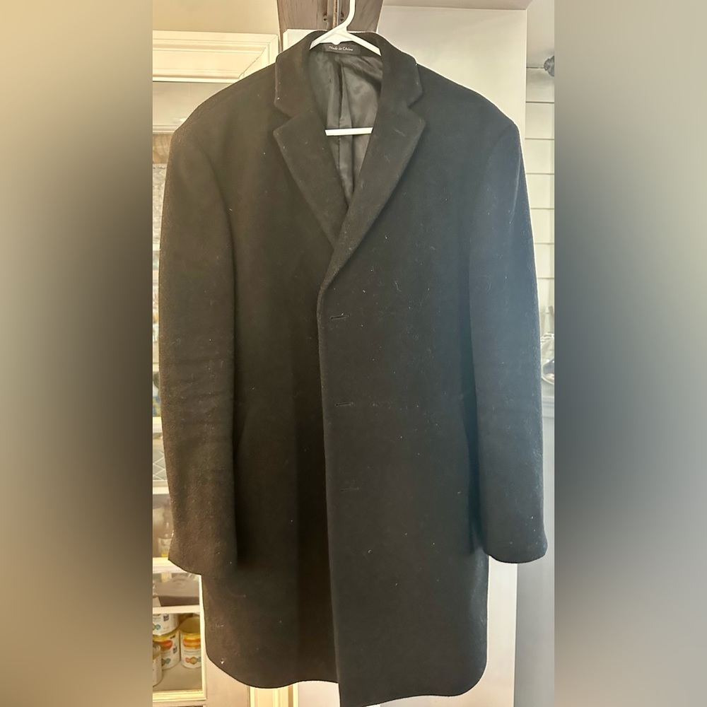Calvin Klein Men’s Black Pea Coat